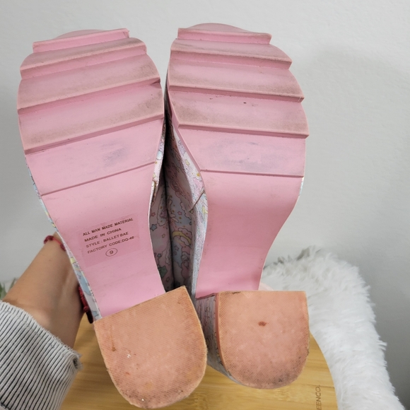 SANRIO x YRU Ballet Bae Little Twins lace up platform fairy cosplay chunky heels - Picture 11 of 13